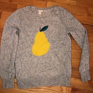 Grey pear sweater